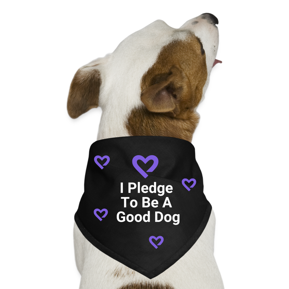 Dog Bandana by Pledge - black